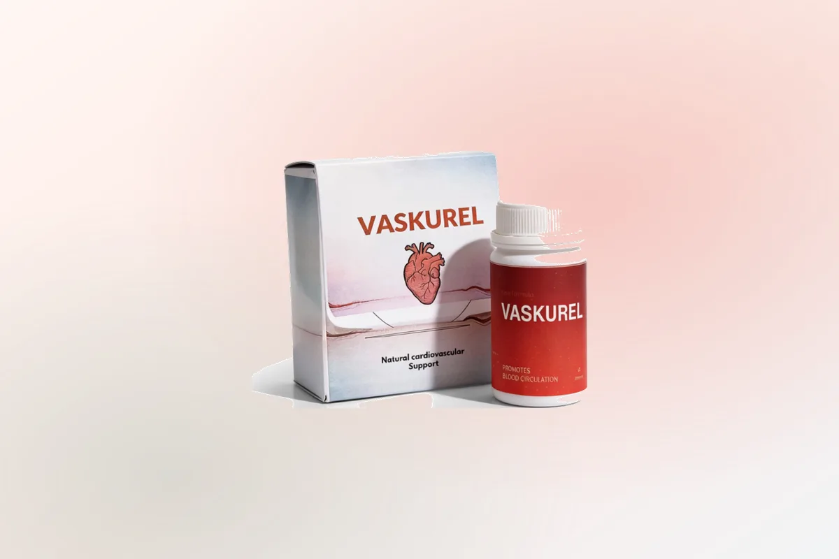Boîte de Vaskurel de 20 gélules et son flacon, vendus 24 900 FCFA au Cameroun